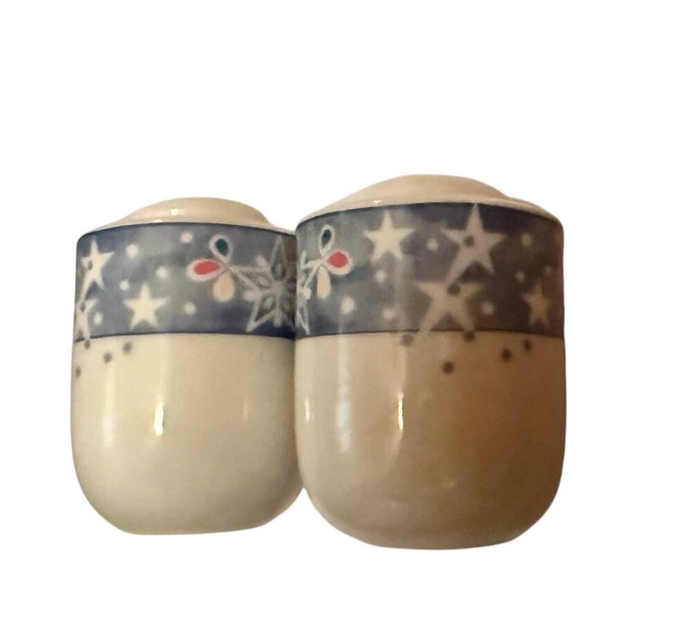 Vintage Epoch Noritake Mr Snowman Salt And Pepper Shakers Holiday Decor